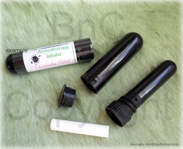 Aromatherapy Inhaler Diffuser Tubes Diy Black 5 Sets Unscented (create Your Own)