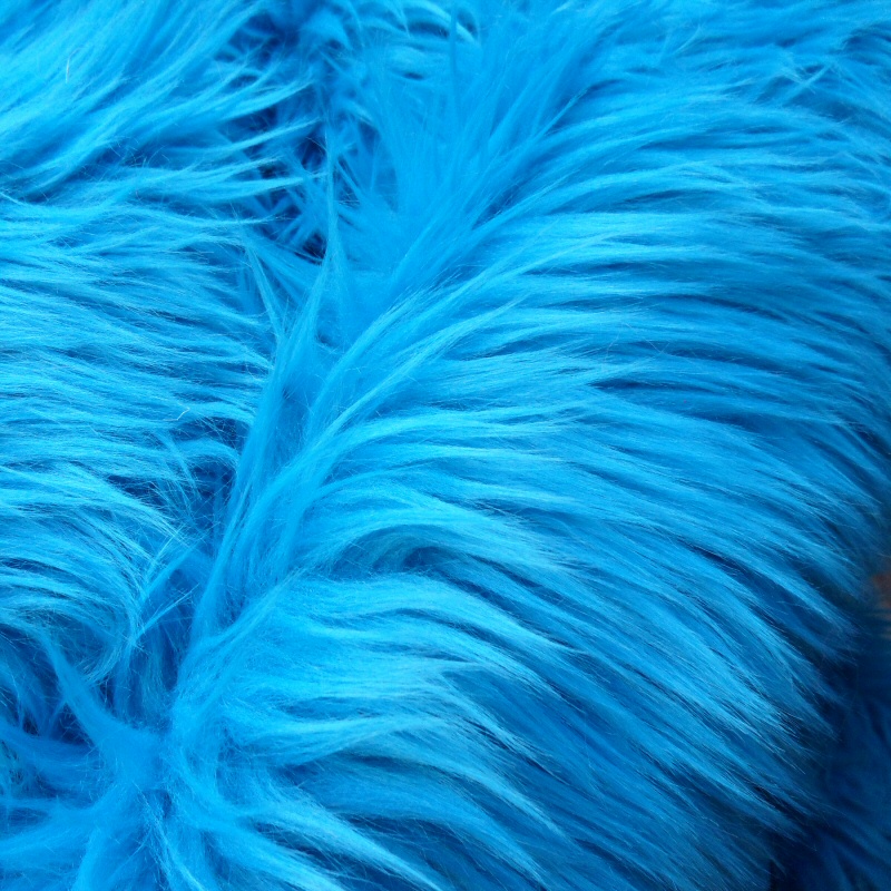 Faux Fur Dark Turquoise - Aqua Fake Craft Fur 12 X 18 Inches